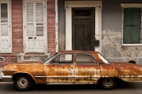 Bourbon Street Rusted Car