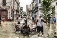 Flooding in Old Havana